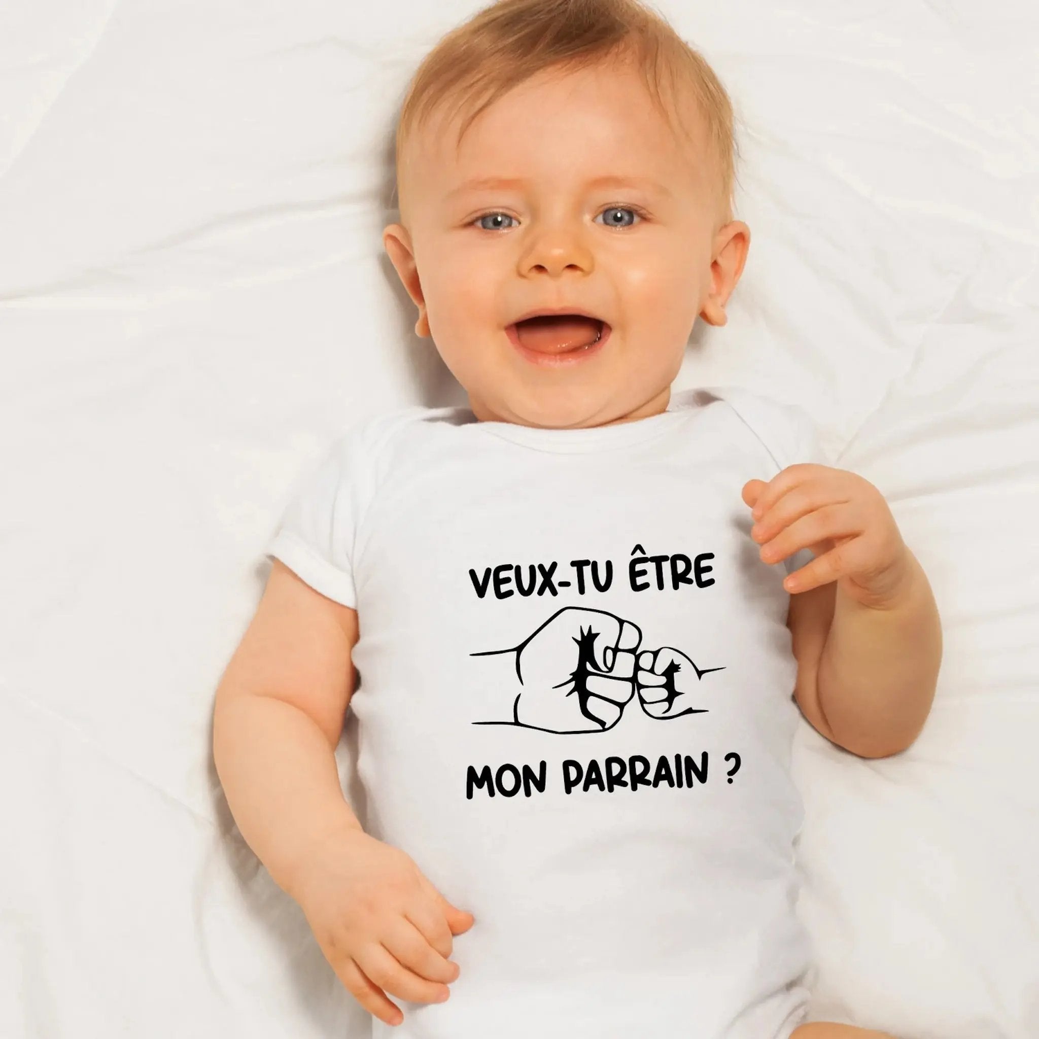 Body bébé “Veux-tu être mon parrain ?” – Idée originale pour demande de parrain Atelier Éclats d'Instants