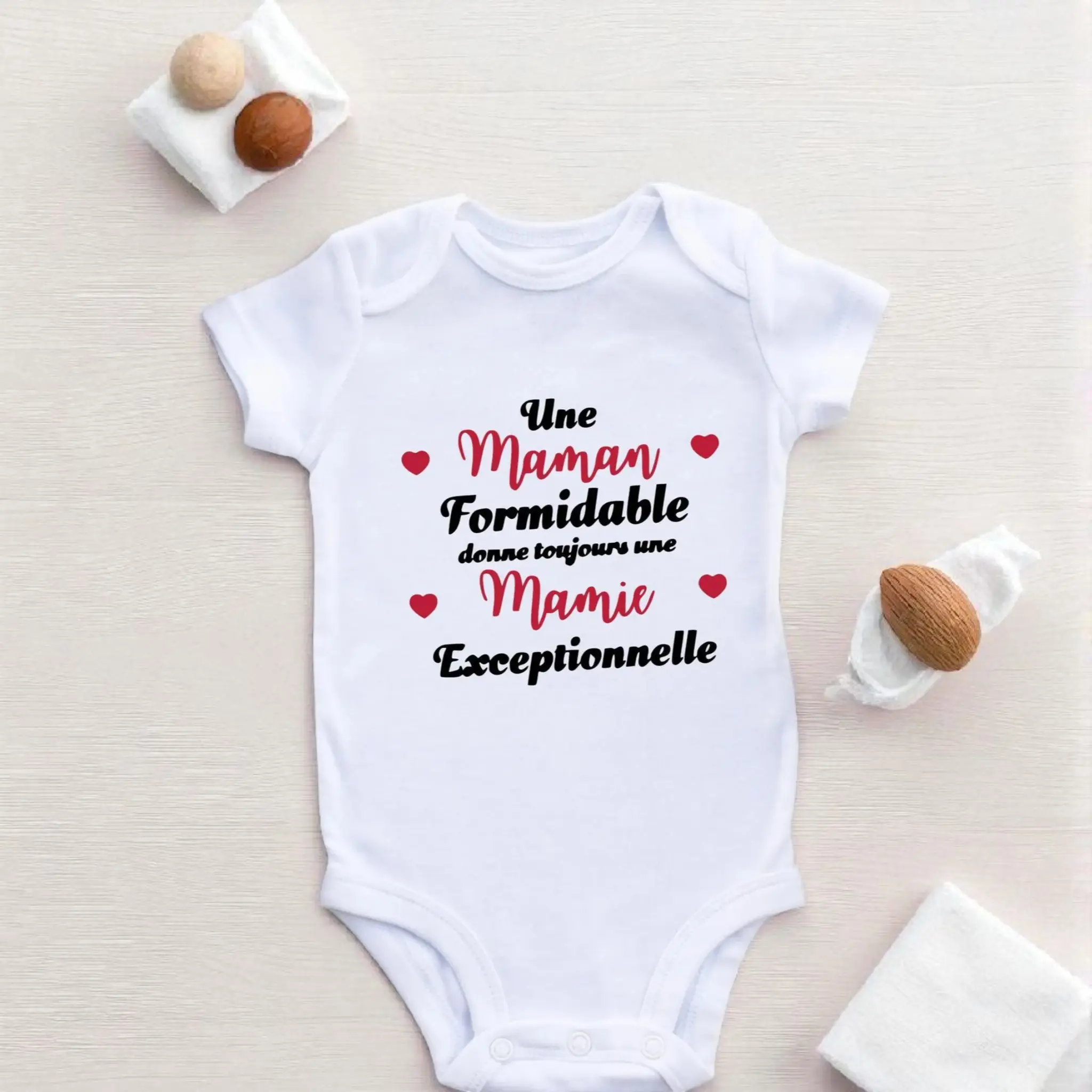Body bébé annonce de grossesse – Message pour une maman formidable Atelier Éclats d'Instants