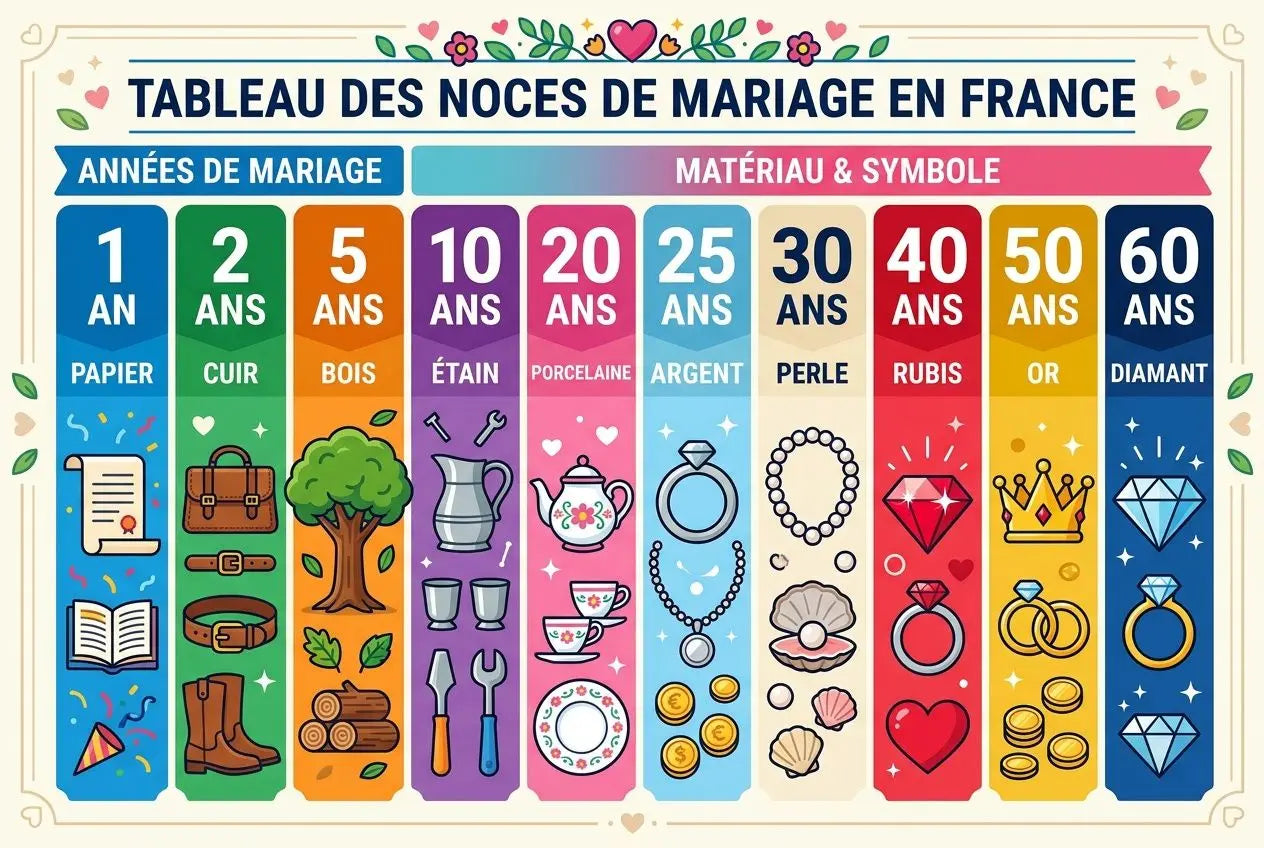 Anniversaire mariage original : idées pour les anniversaires de mariage