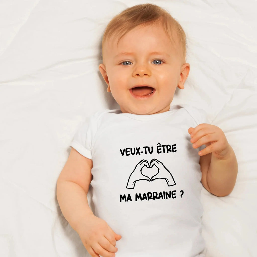 Body bébé “Veux-tu être ma marraine ?” – Idée originale pour demande de marraine Atelier Éclats d'Instants