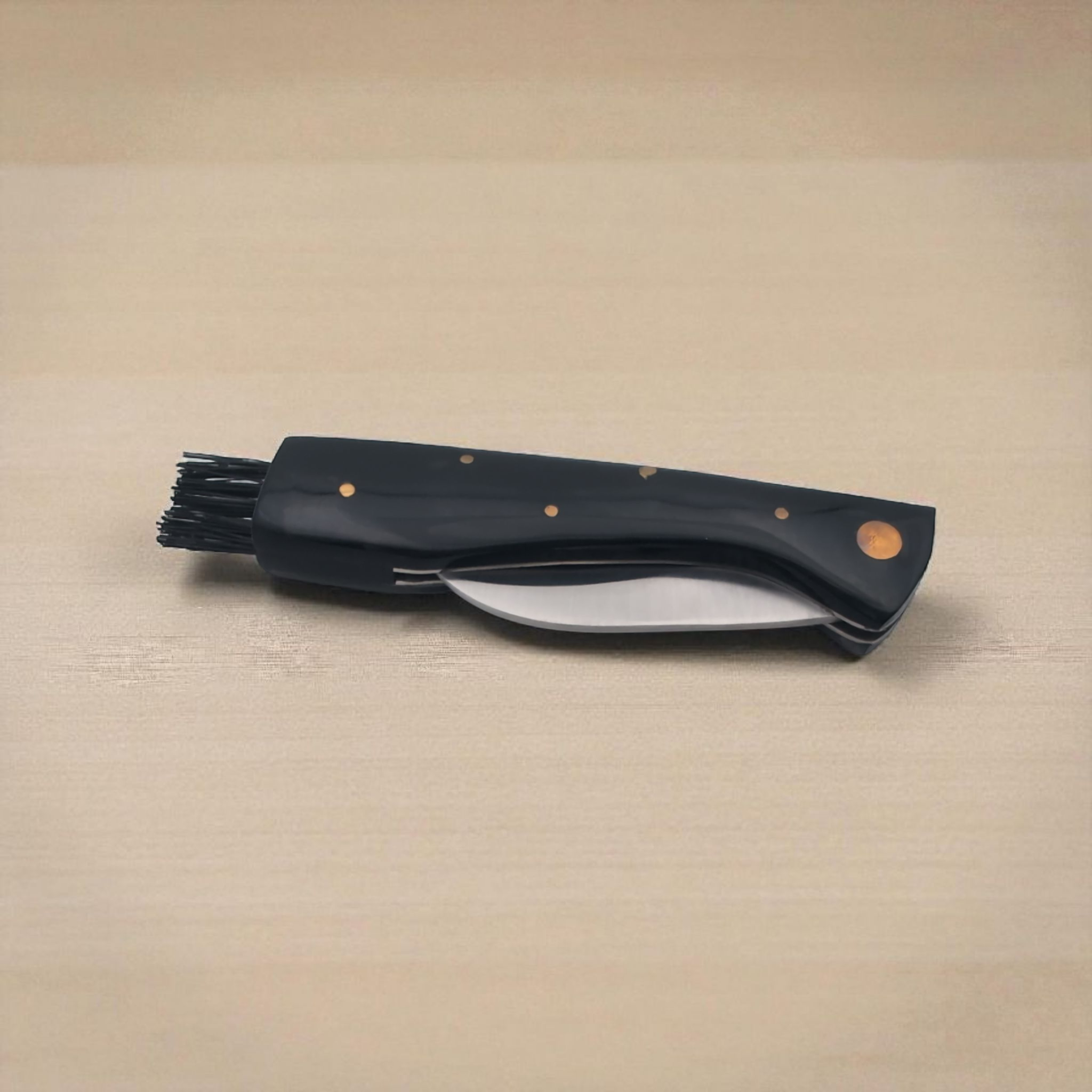 Couteau à Champignon Personnalisable – Lame Inox & Brosse – Gravure Laser🧡 Atelier Éclats d'Instants