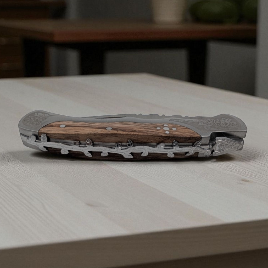 Couteau Pliant Personnalisé – Laguiole Bougnat 10 cm Atelier Éclats d'Instants