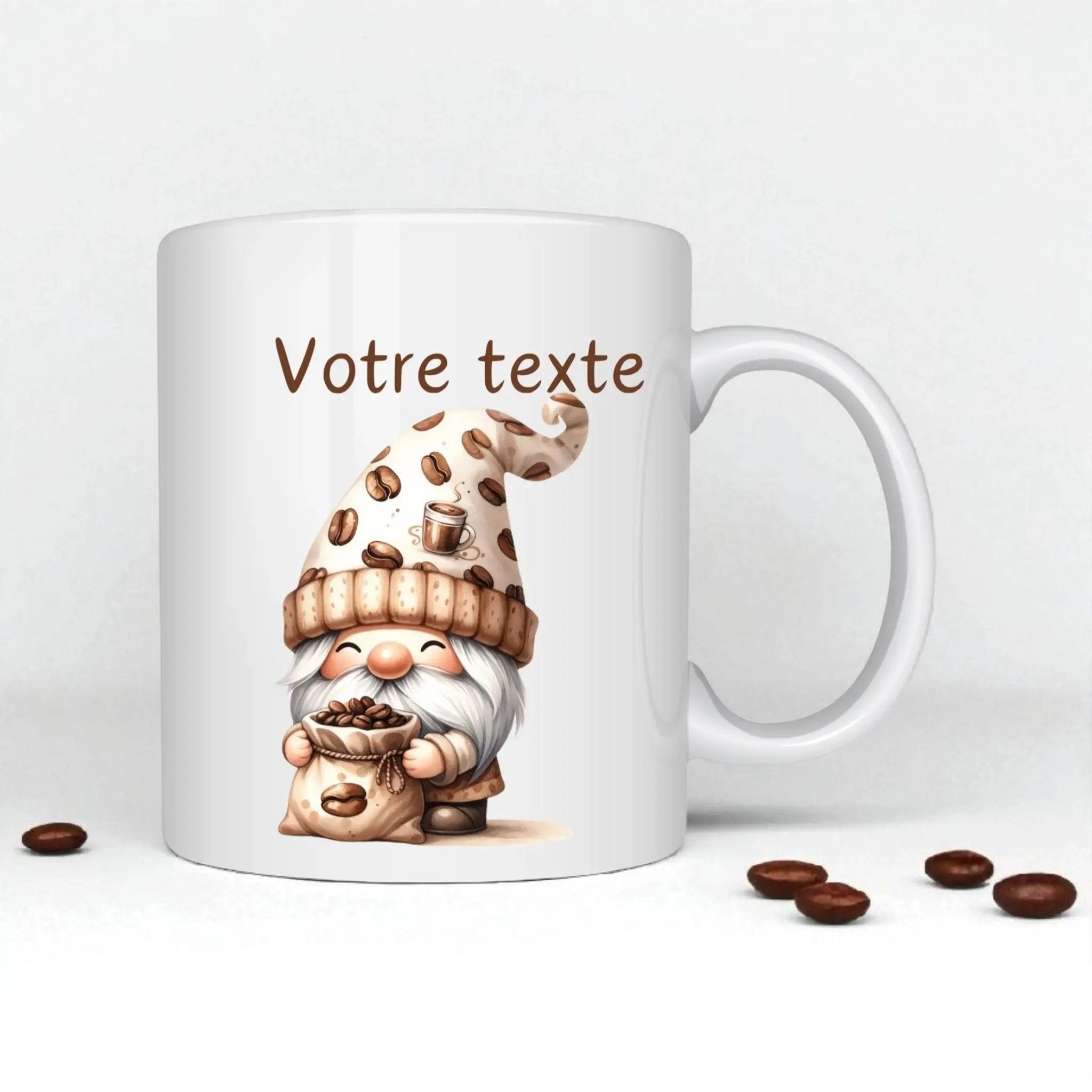 Mug personnalisable avec gnome – Cadeau original et cocooning Atelier Éclats d'Instants