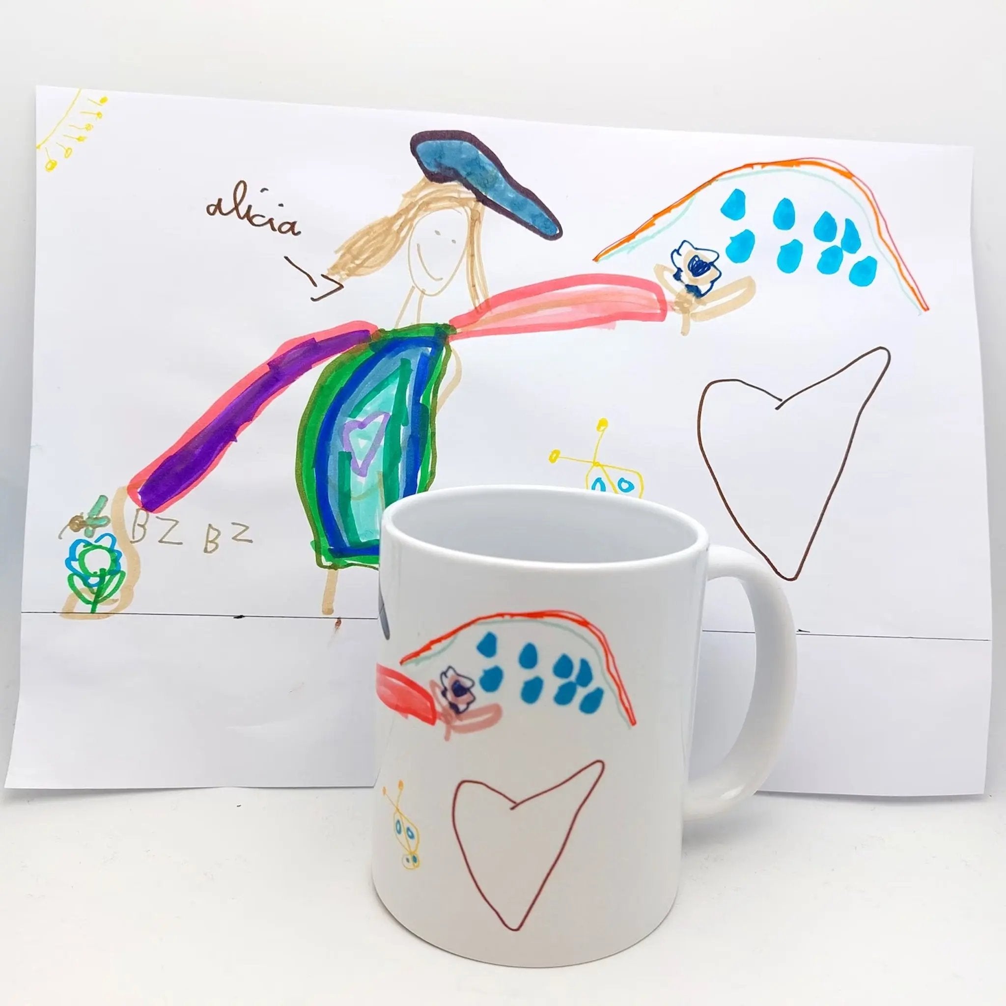 Mug personnalisable avec le dessin de votre enfant - Cadeau unique et plein d'amour Atelier Éclats d'Instants