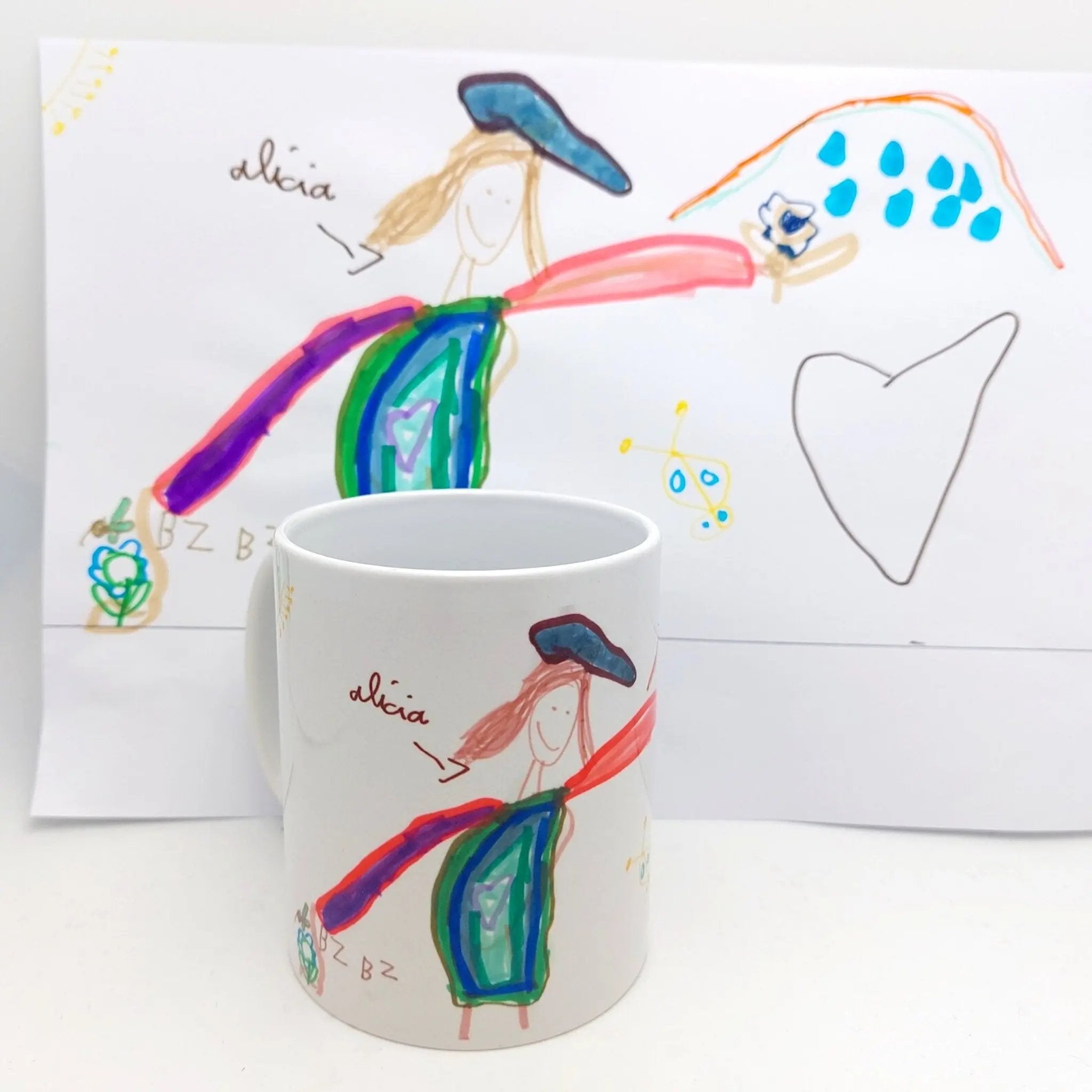Mug personnalisable avec le dessin de votre enfant - Cadeau unique et plein d'amour Atelier Éclats d'Instants