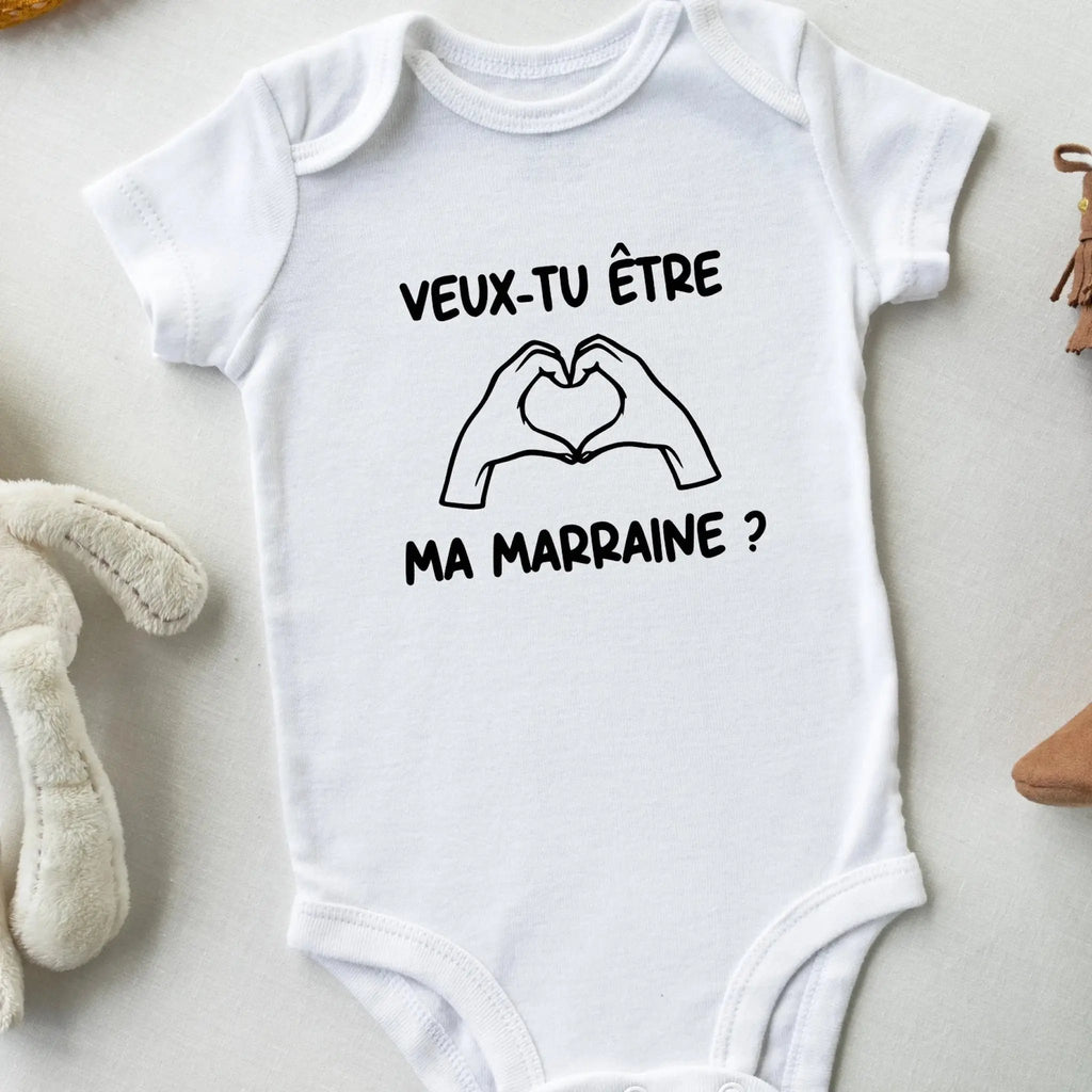 Body bébé “Veux-tu être ma marraine ?” – Idée originale pour demande de marraine Atelier Éclats d'Instants