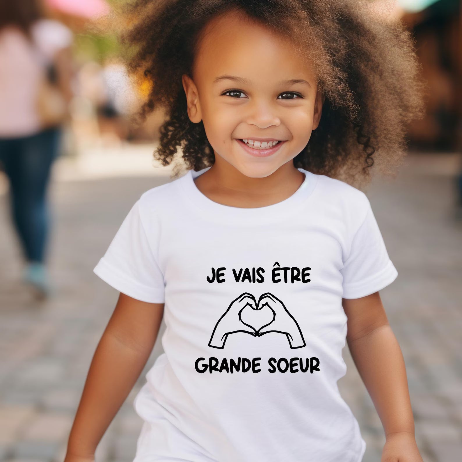 T-shirt enfant personnalisé – Je vais être grande soeur ou Je vais être encore grande soeur – Cadeau annonce grossesse original Atelier Éclats d'Instants