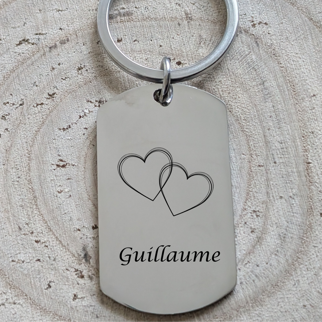 Porte-clés personnalisable avec prénom et message d’amour "A mon fils" Atelier Éclats d'Instants