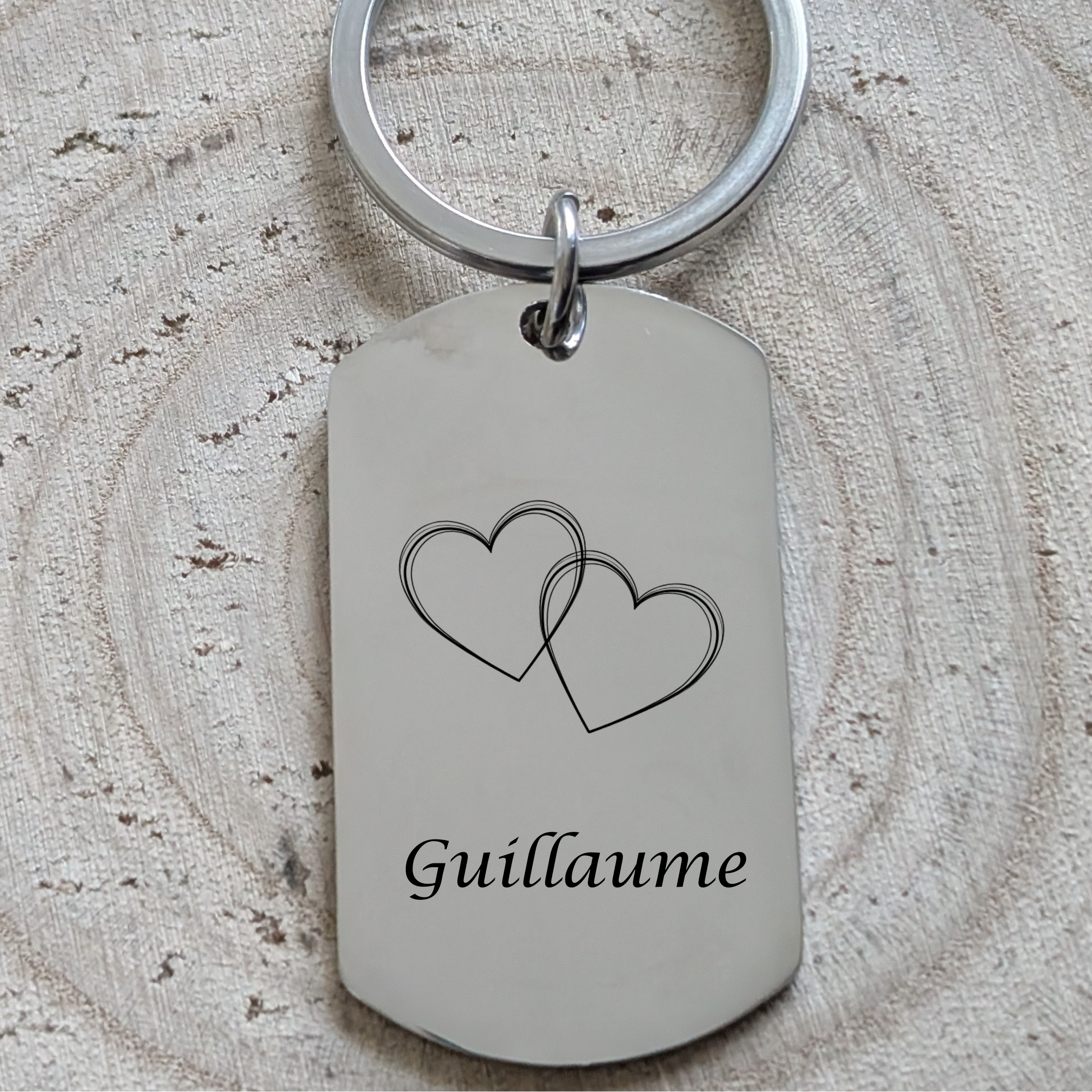 Porte-clés personnalisable avec prénom et message d’amour "A mon fils" Atelier Éclats d'Instants